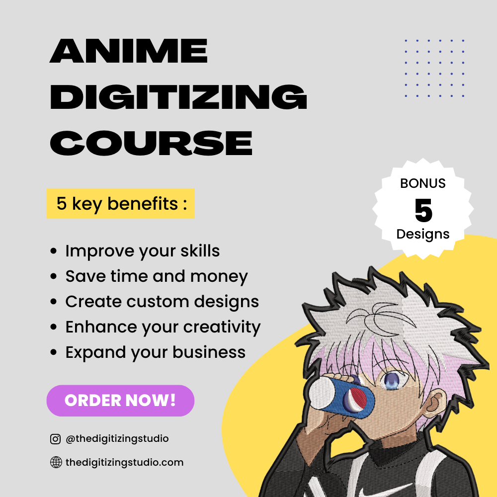 Anime Digitizing Course - Learn to Properly Digitize Anime - Wilcom Embroidery Studio e4.2