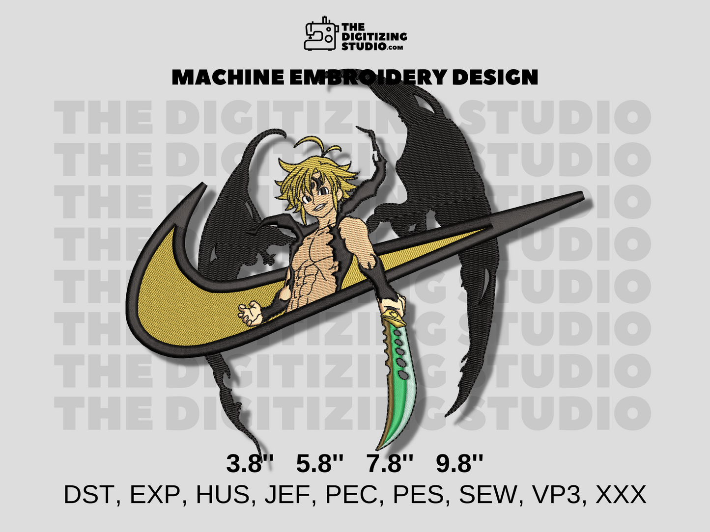Anime Embroidery Design