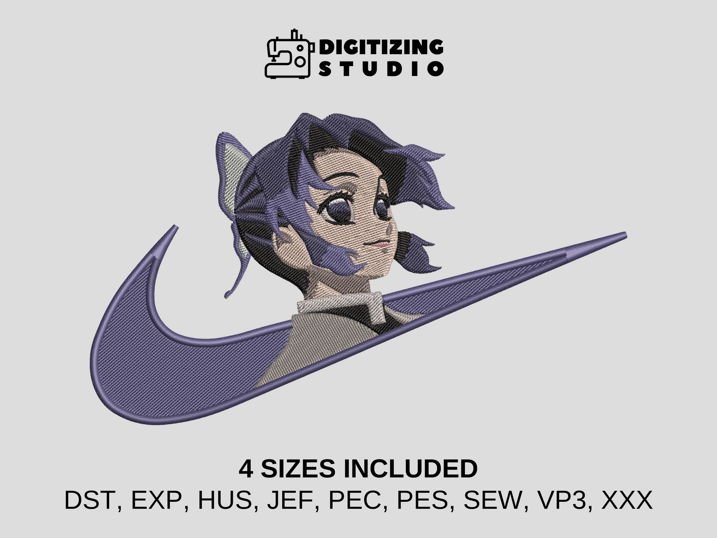 12 Anime Embroidery Designs - Swoosh Bundle