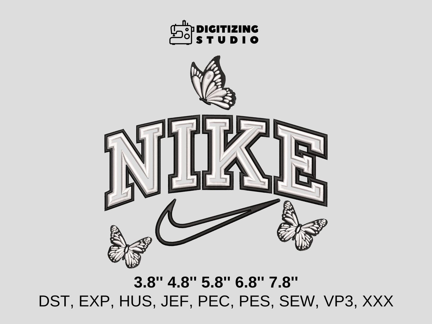 Swoosh Embroidery Design